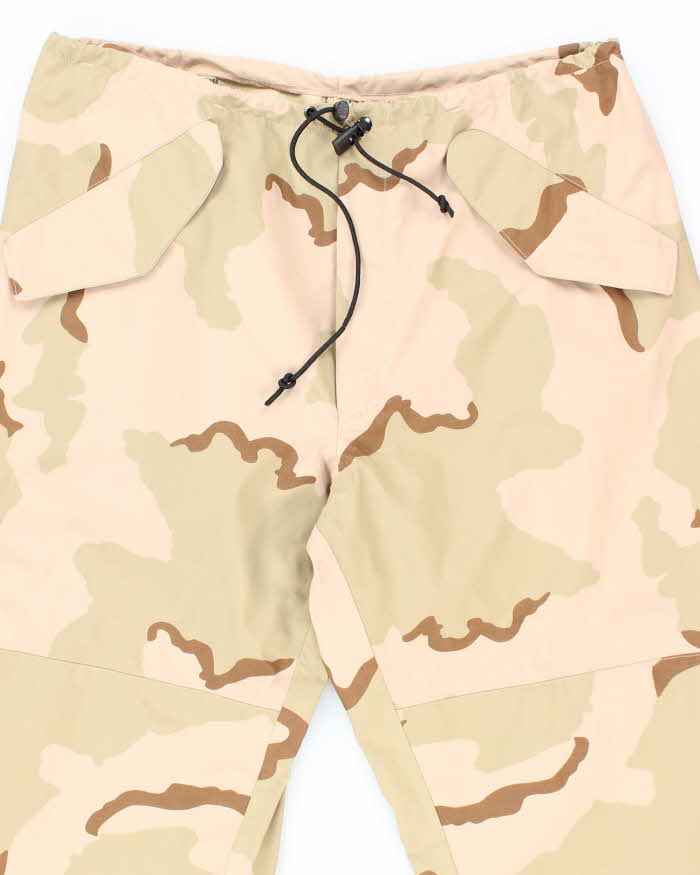00s Vintage US army ECWCS Desert Camo Gore-Tex Trousers - 40x30 - Image 3