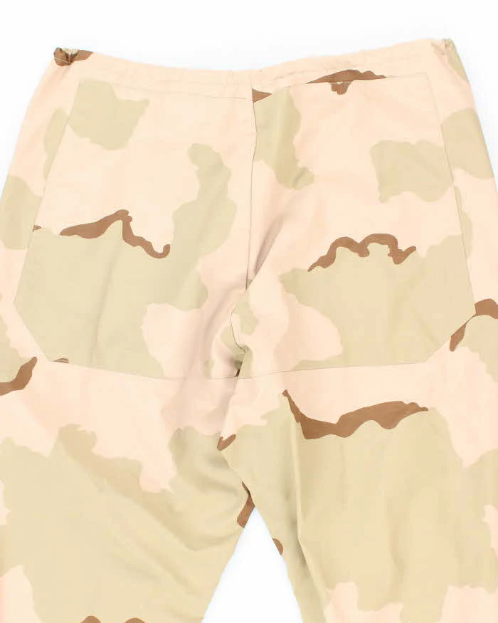 00s Vintage US army ECWCS Desert Camo Gore-Tex Trousers - 40x30 - Image 4
