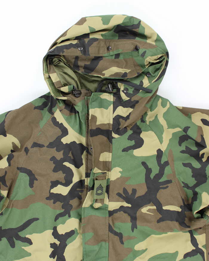 00s Vintage US Army Gore-Tex Woodland Camo Parka - X-Large - Image 3