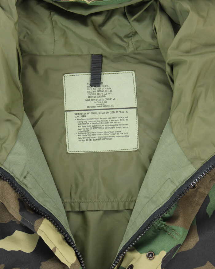 00s Vintage US Army Gore-Tex Woodland Camo Parka - X-Large - Image 5