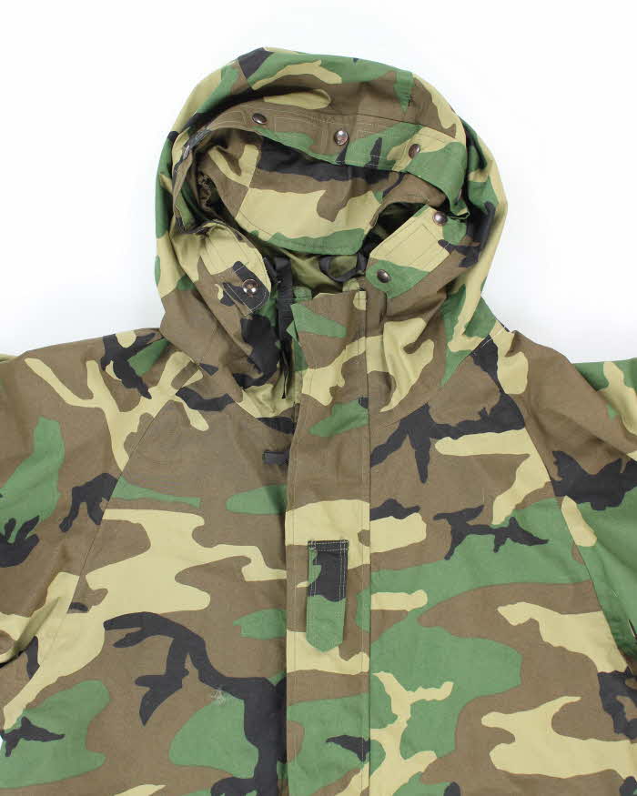 00s Vintage US Army Gore-Tex Woodland Camo Parka - X-Large - Image 3