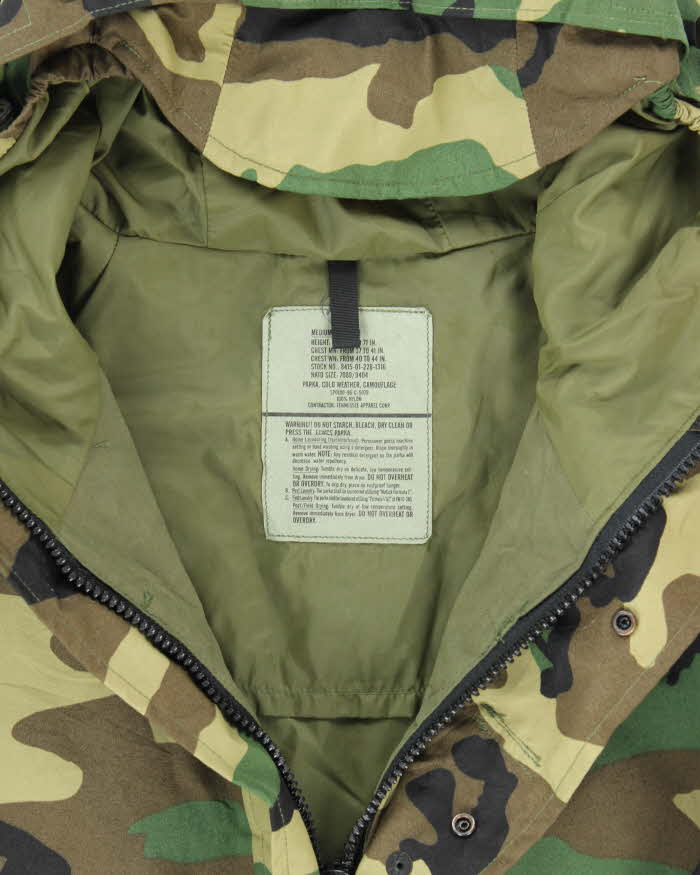 00s Vintage US Army Gore-Tex Woodland Camo Parka - X-Large - Image 5