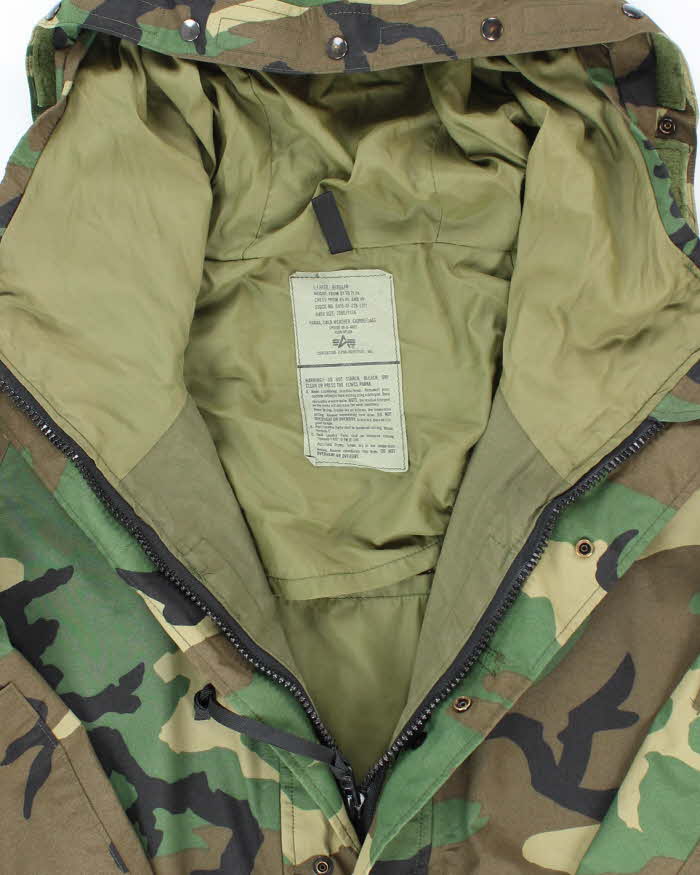 00s Vintage US Army Gore-Tex Woodland Camo Parka - XX-Large - Image 5