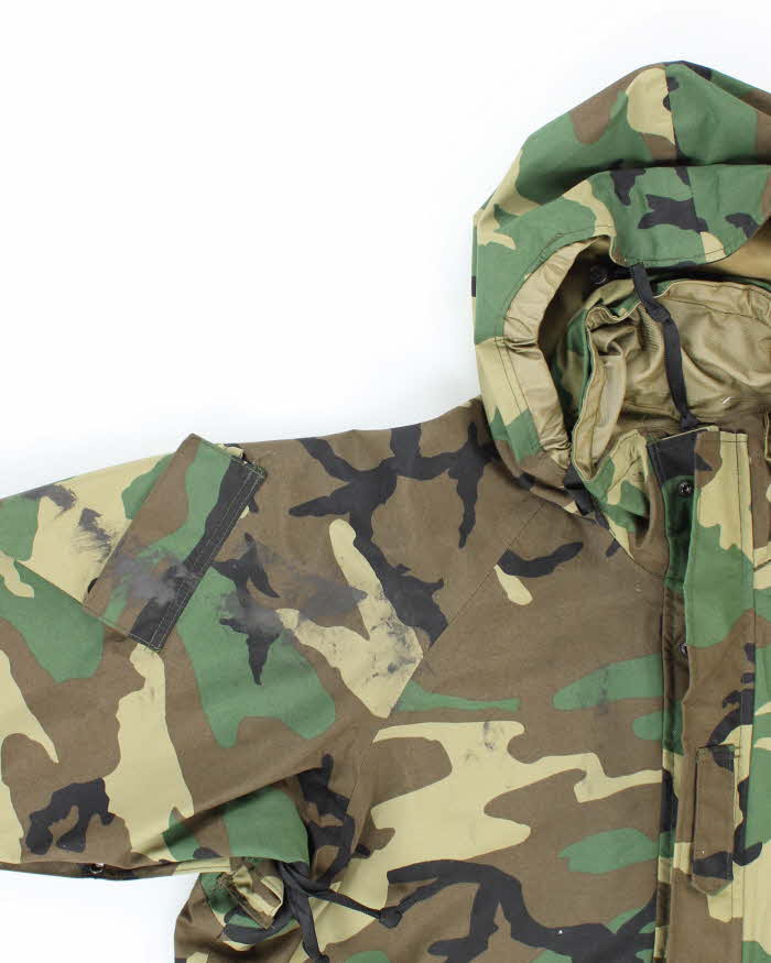00s Vintage US Army Gore-Tex Woodland Camo Parka - XXX-Large - Image 3