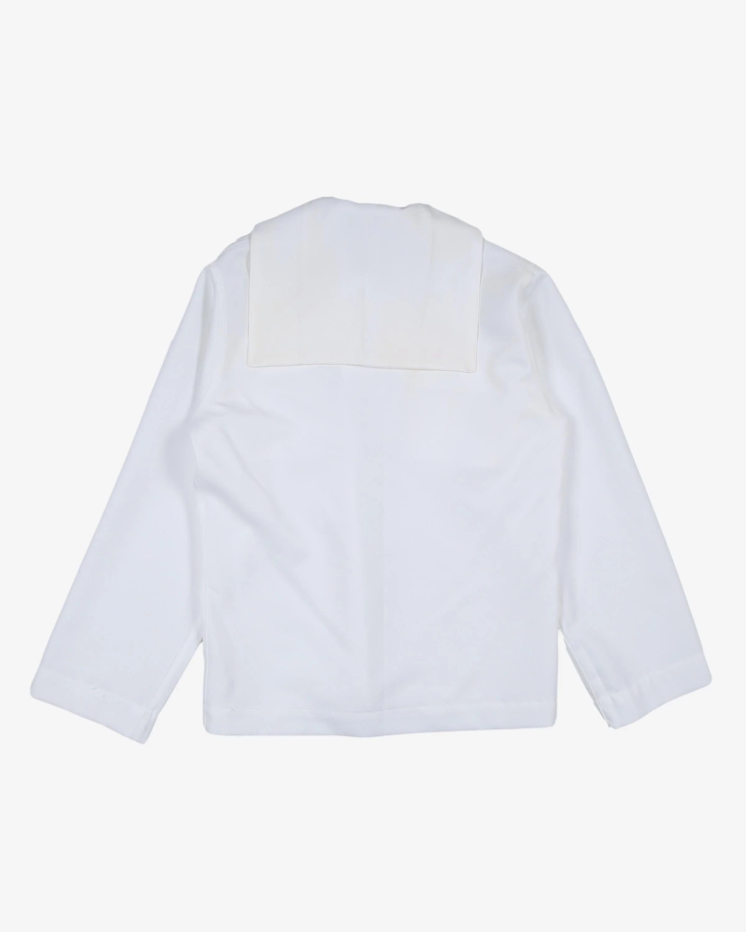 2004 US NAVY White Poly/WOOL CRACKERJACK JUMPER - Small - Image 3