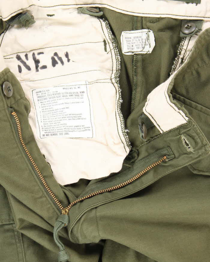 60s Vintage M65 Cold Weather Trousers - 32x28 - Image 5