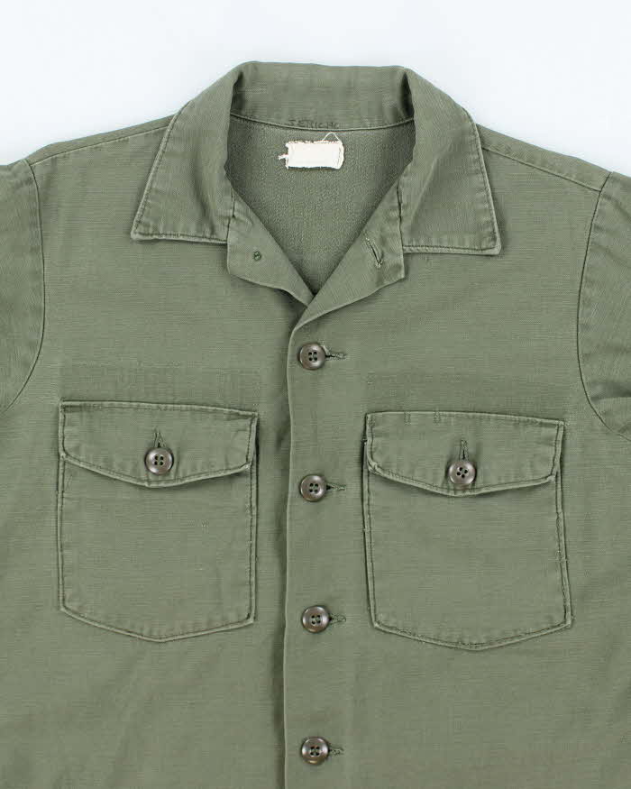 60s Vintage US Army OG-107 Utility Shirt - Large - Image 3