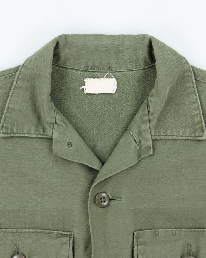 60s Vintage US Army OG-107 Utility Shirt - Large - Image 4