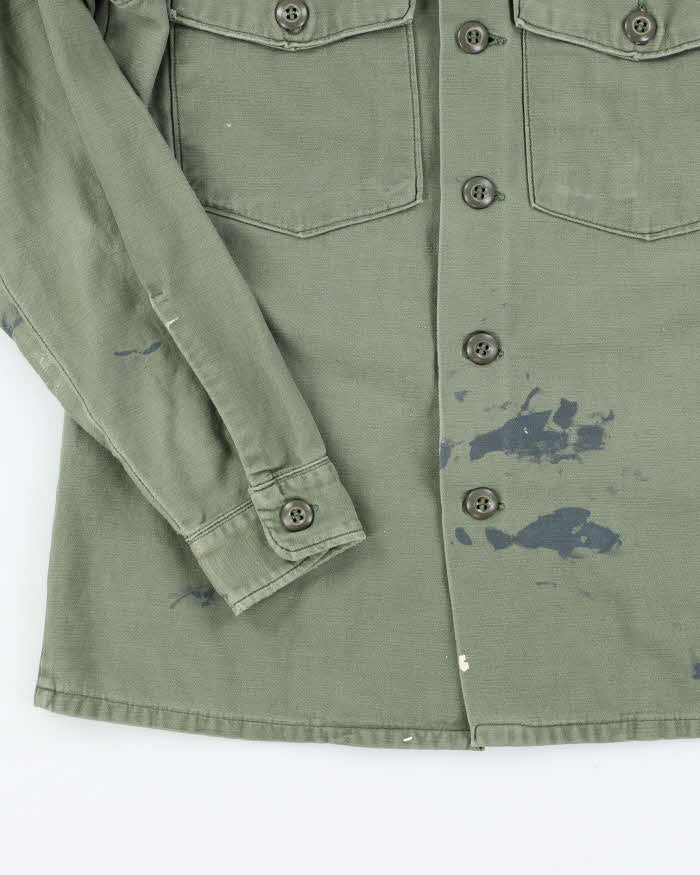 60s Vintage US Army OG-107 Utility Shirt - Medium - Image 4