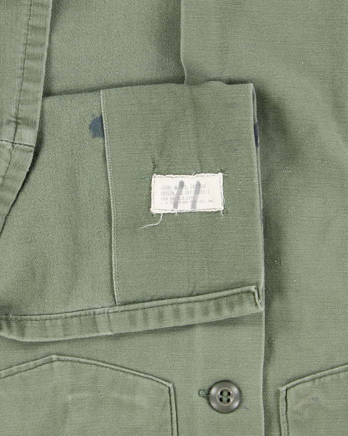 60s Vintage US Army OG-107 Utility Shirt - Medium - Image 5