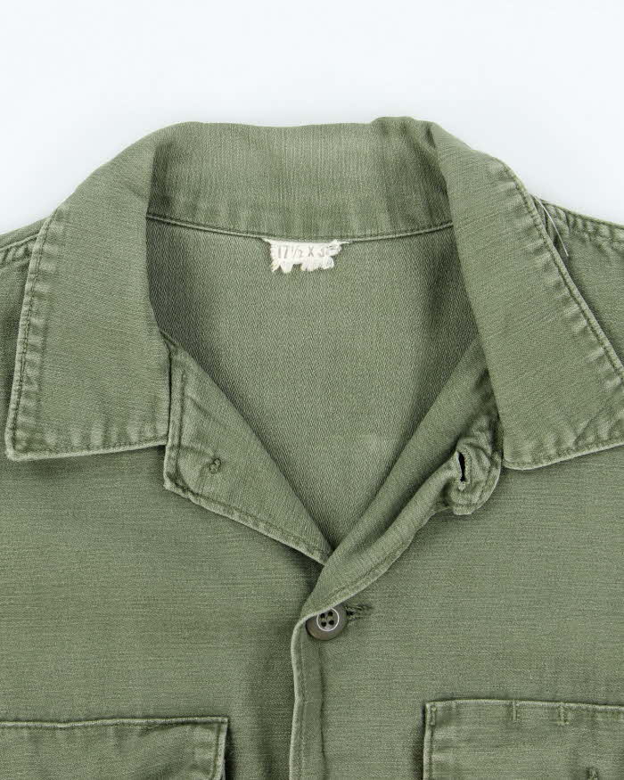 60s Vintage US Army OG-107 Utility Shirt - X-Large - Image 5