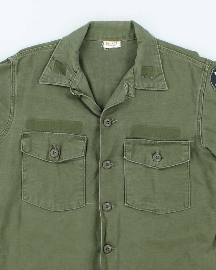 60s Vintage US Army OG-107 Utility Shirt - X-Large - Image 3