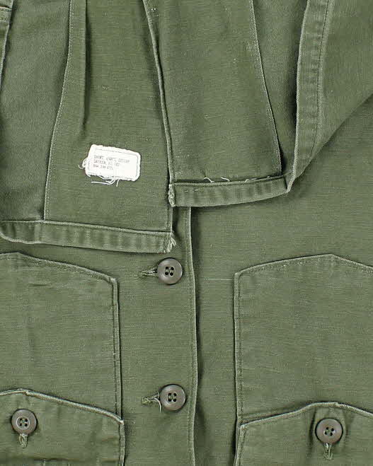 60s Vintage US Army OG-107 Utility Shirt - X-Large - Image 5