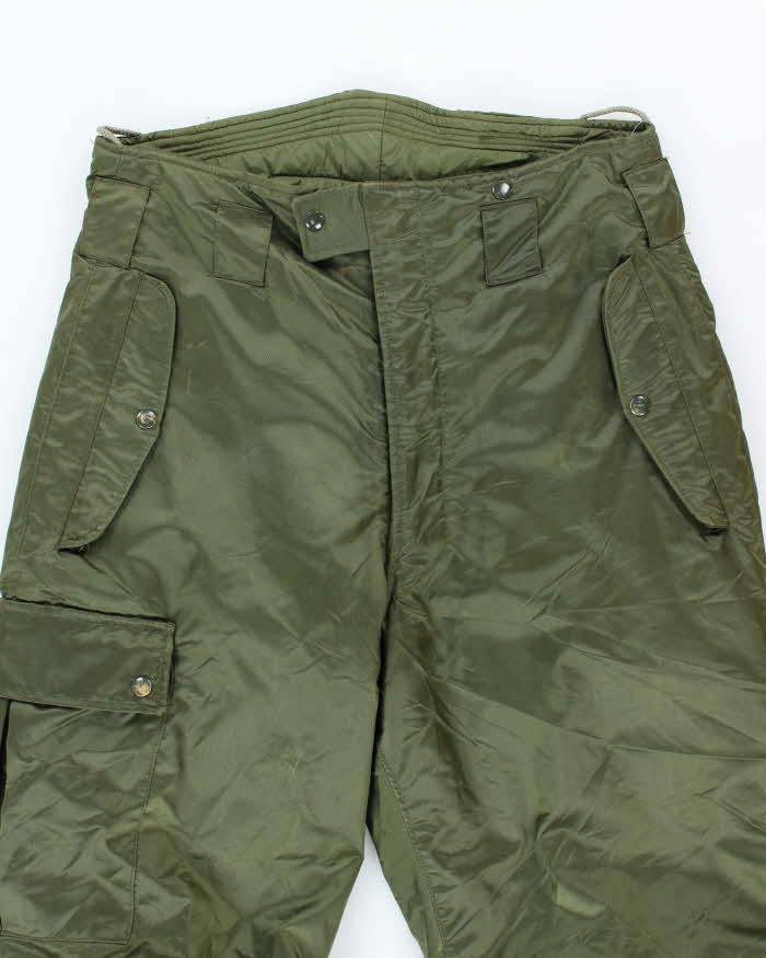 60s Vintage US Navy A-1 Insulated Deck Trousers -32x29 - Image 3