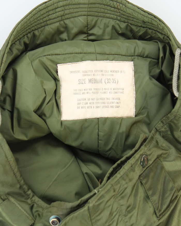 60s Vintage US Navy A-1 Insulated Deck Trousers -32x29 - Image 5