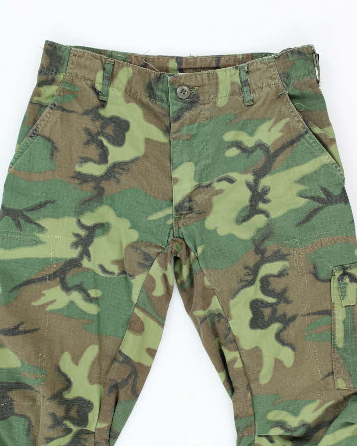 60s Vintage Vietnam War ERDL Camo Jungle Trousers - 30x25 - Image 3