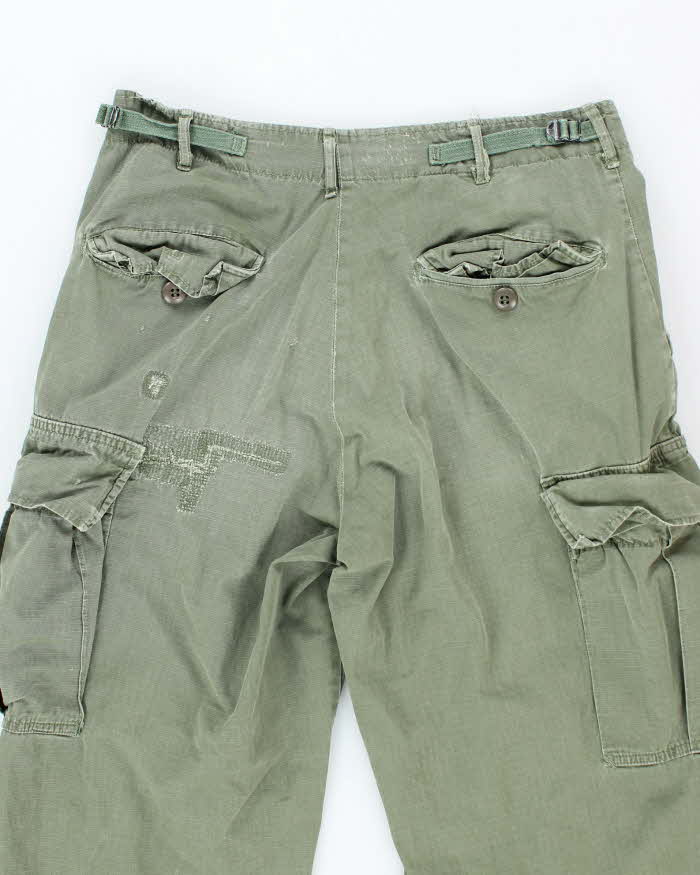 60s Vintage Vietnam War Jungle Trousers - 30x33 - Image 4