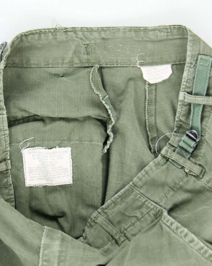 60s Vintage Vietnam War Jungle Trousers - 30x33 - Image 7