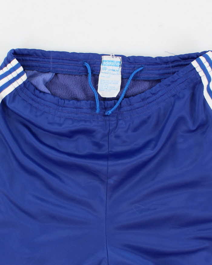 70s / 80's Vintage Men's Blue Adidas ATP Tracksuit Bottoms - M/32 - Image 3