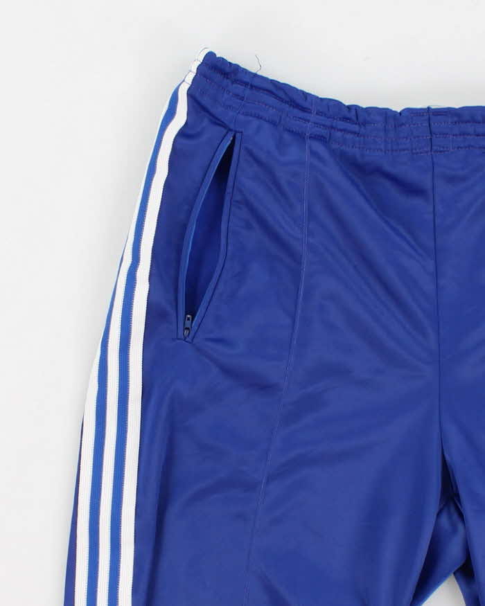 70s / 80's Vintage Men's Blue Adidas ATP Tracksuit Bottoms - M/32 - Image 4