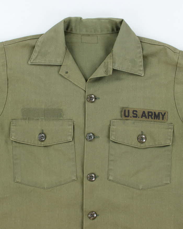 70s Vintage US Army Dura-Press Utility Shirt - Large - Image 3