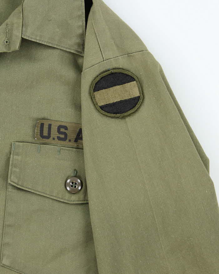 70s Vintage US Army Dura-Press Utility Shirt - Large - Image 4