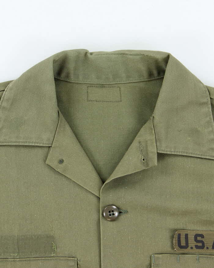 70s Vintage US Army Dura-Press Utility Shirt - Large - Image 5