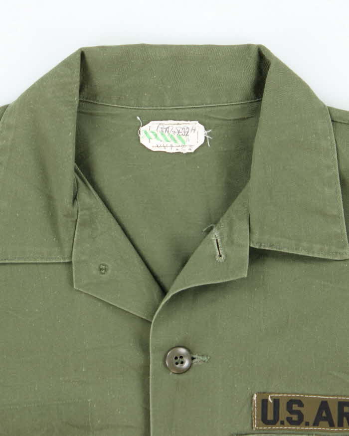 70s Vintage US Army Dura-Press Utility Shirt - Large - Image 5