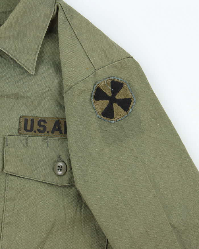 70s Vintage US Army Dura-Press Utility Shirt - Large - Image 4