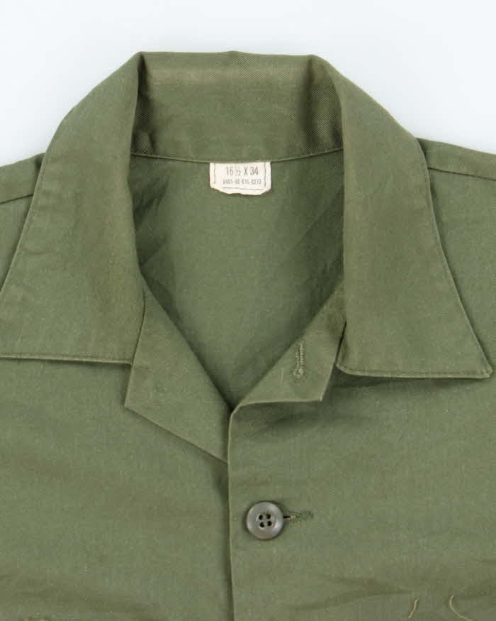 70s Vintage US Army Dura-Press Utility Shirt - X-Large - Image 5