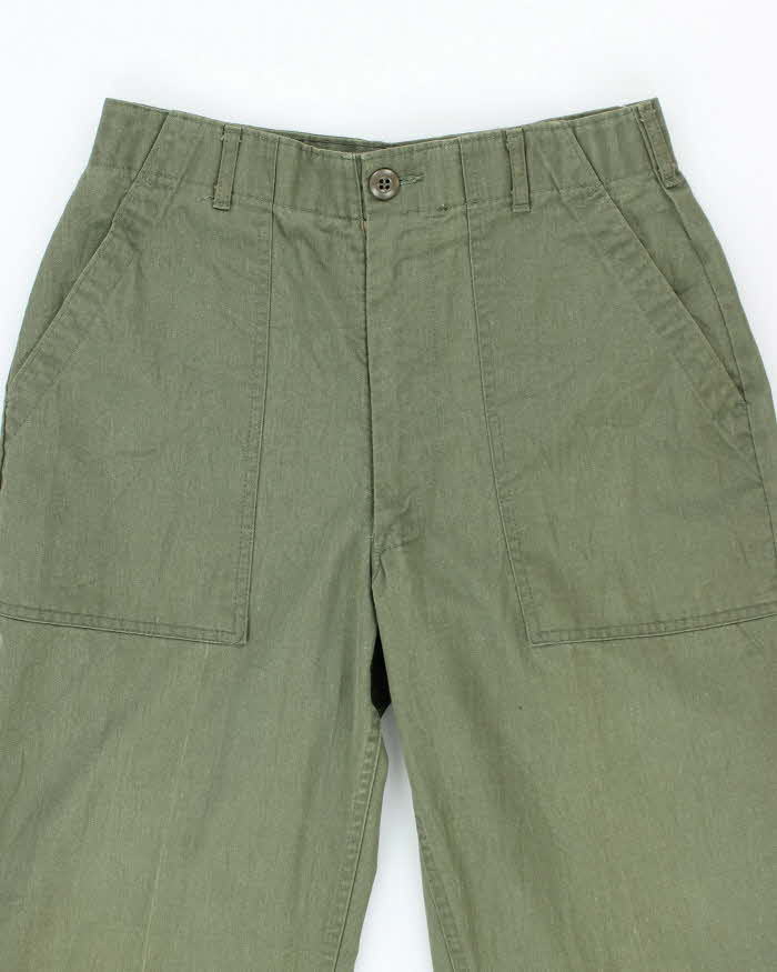 70s Vintage US Army Dura-Press Utility Trousers - 28x28 - Image 3
