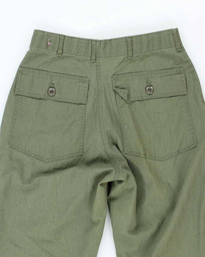 70s Vintage US Army Dura-Press Utility Trousers - 28x28 - Image 4