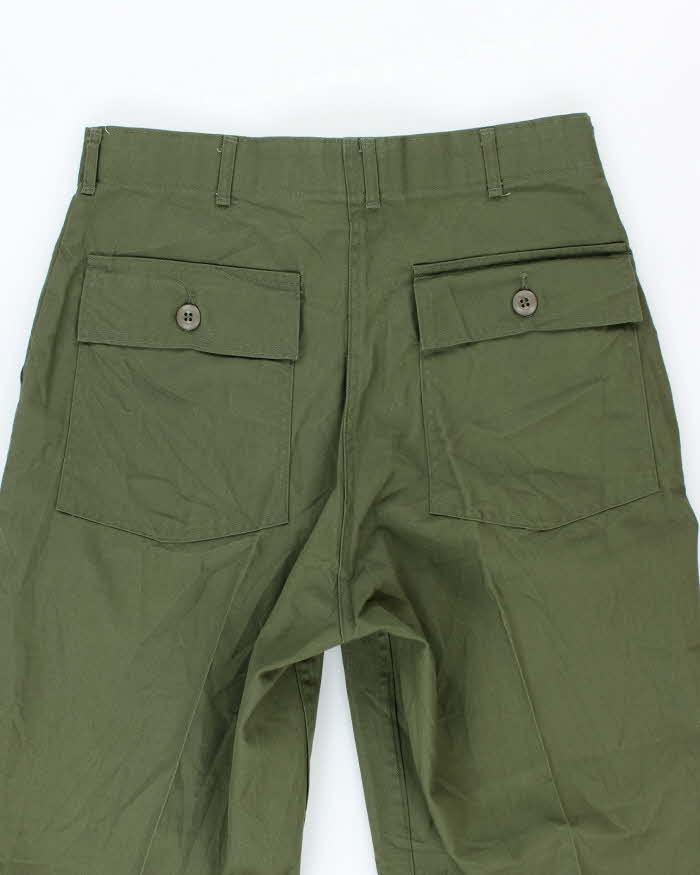 70s Vintage US Army Dura-Press Utility Trousers - 30x32 - Image 4