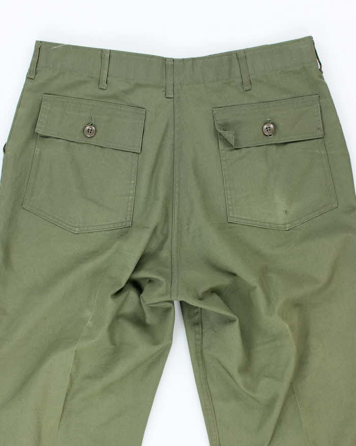 70s Vintage US Army Dura-Press Utility Trousers - 36x30 - Image 4