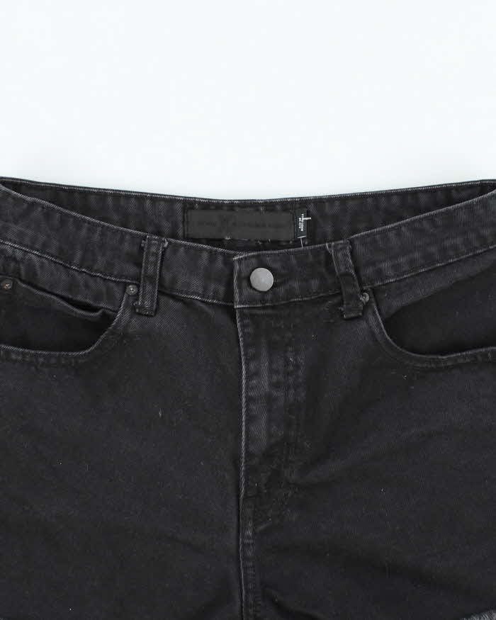 Alexander Wang Black Denim Cut-off Jean Shorts - S - Image 3