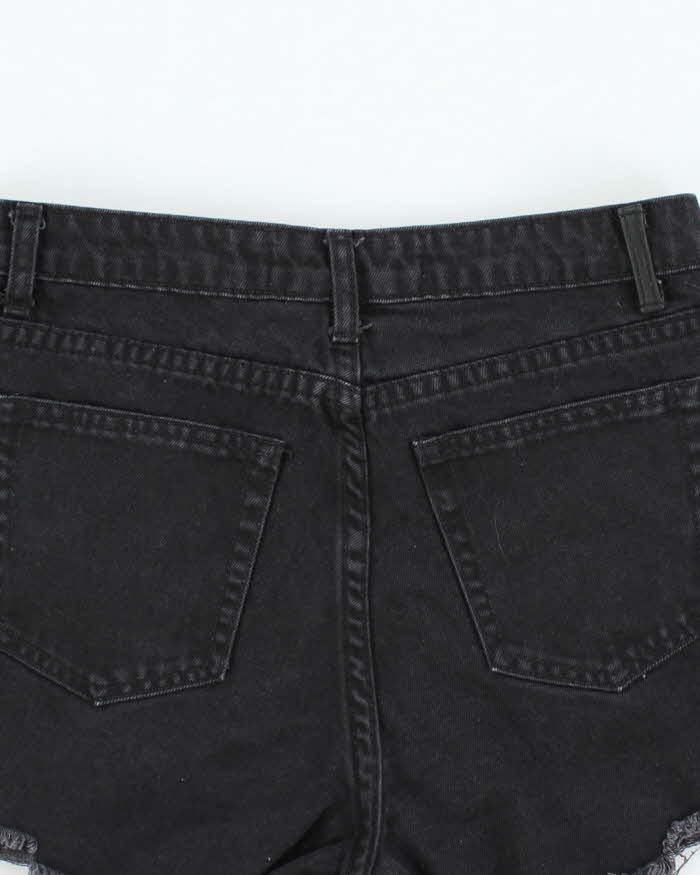 Alexander Wang Black Denim Cut-off Jean Shorts - S - Image 4