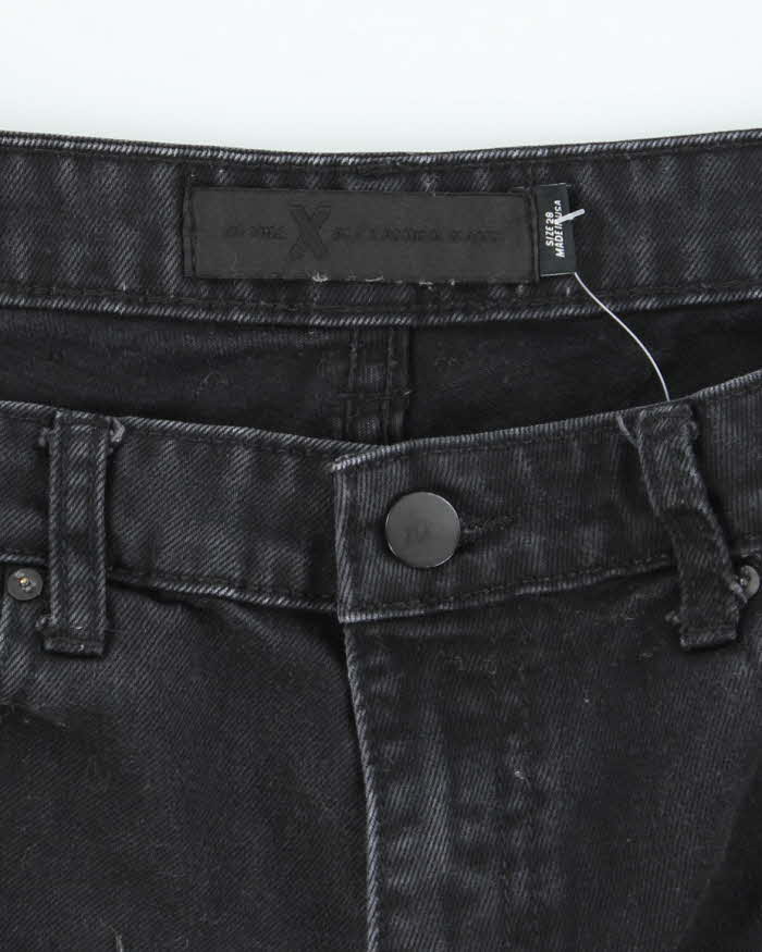 Alexander Wang Black Denim Cut-off Jean Shorts - S - Image 5