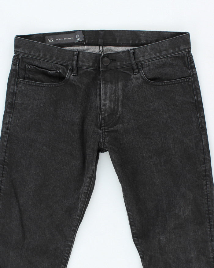 Armani Exchange Black Jeans - W34 L30 - Image 3