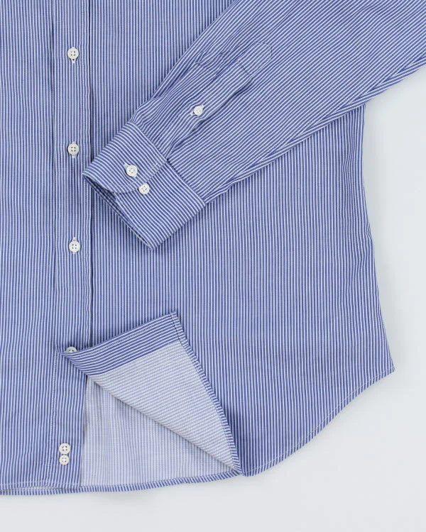 Armani Stripe Long Sleeve Shirt - L - Image 4