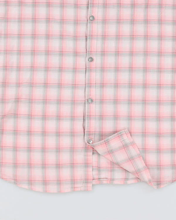 Calvin Klein Pink Check Shirt - L - Image 4
