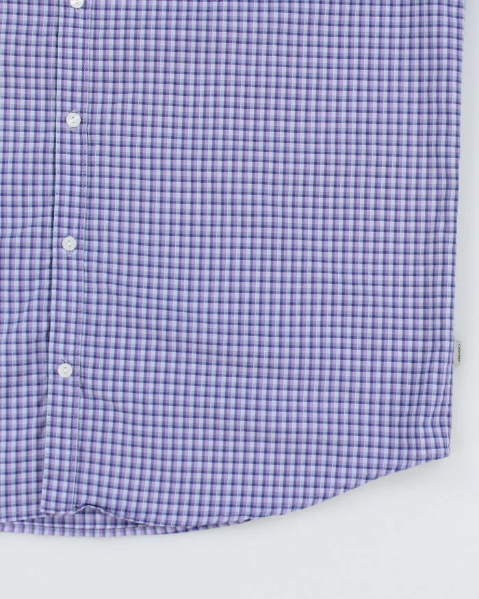 Calvin Klein Purple Check Shirt - XL - Image 4