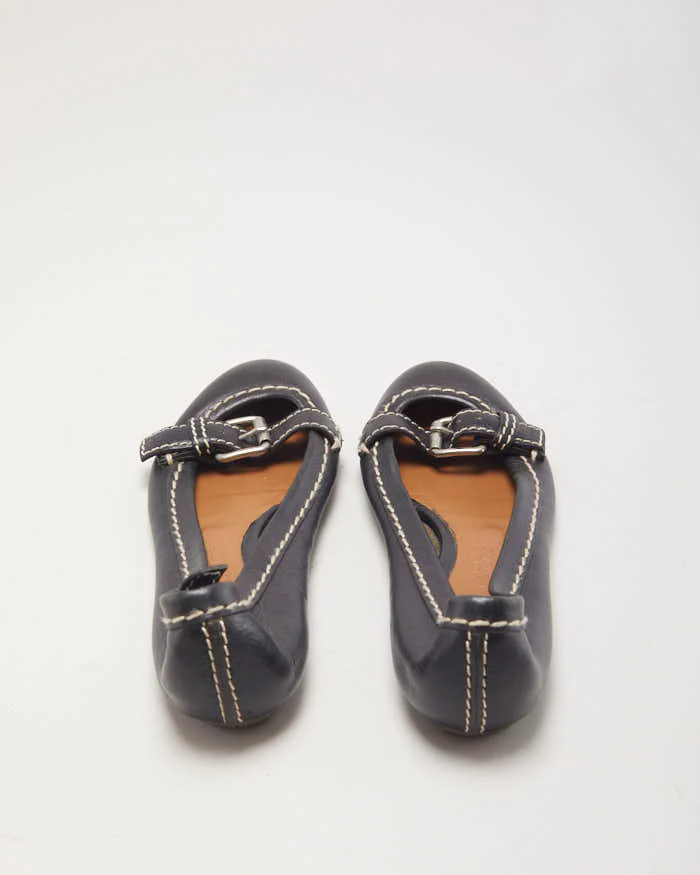 Chloe Black Buckle Ballet Pumps - UK4 - Image 4