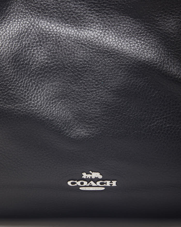 Coach Black Leather Shoulder Bag - Image 4