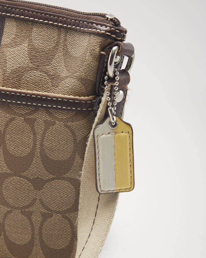 Coach Monogram Brown Crossbody Bag - Image 3