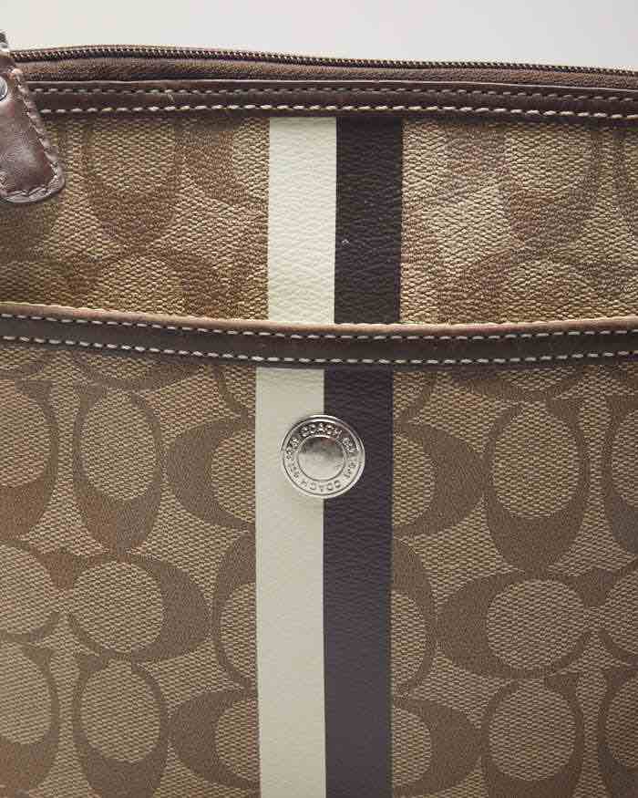 Coach Monogram Brown Crossbody Bag - Image 4