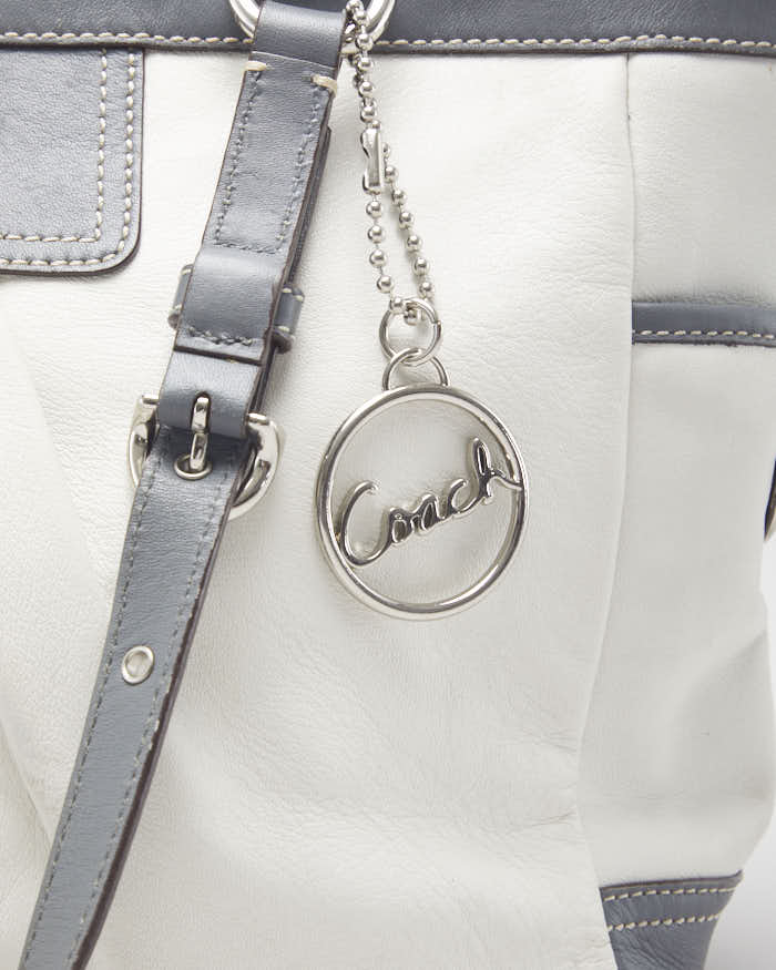 Coach White & Grey Tote Bag - Image 4