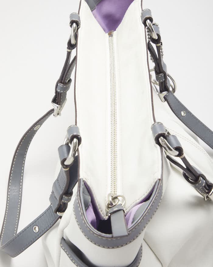 Coach White & Grey Tote Bag - Image 6