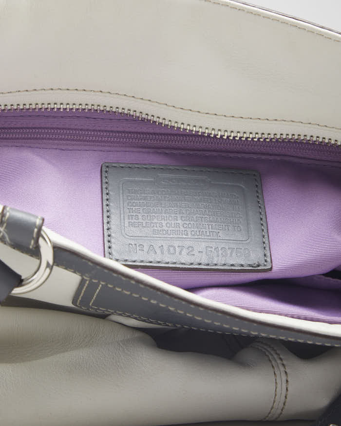 Coach White & Grey Tote Bag - Image 7