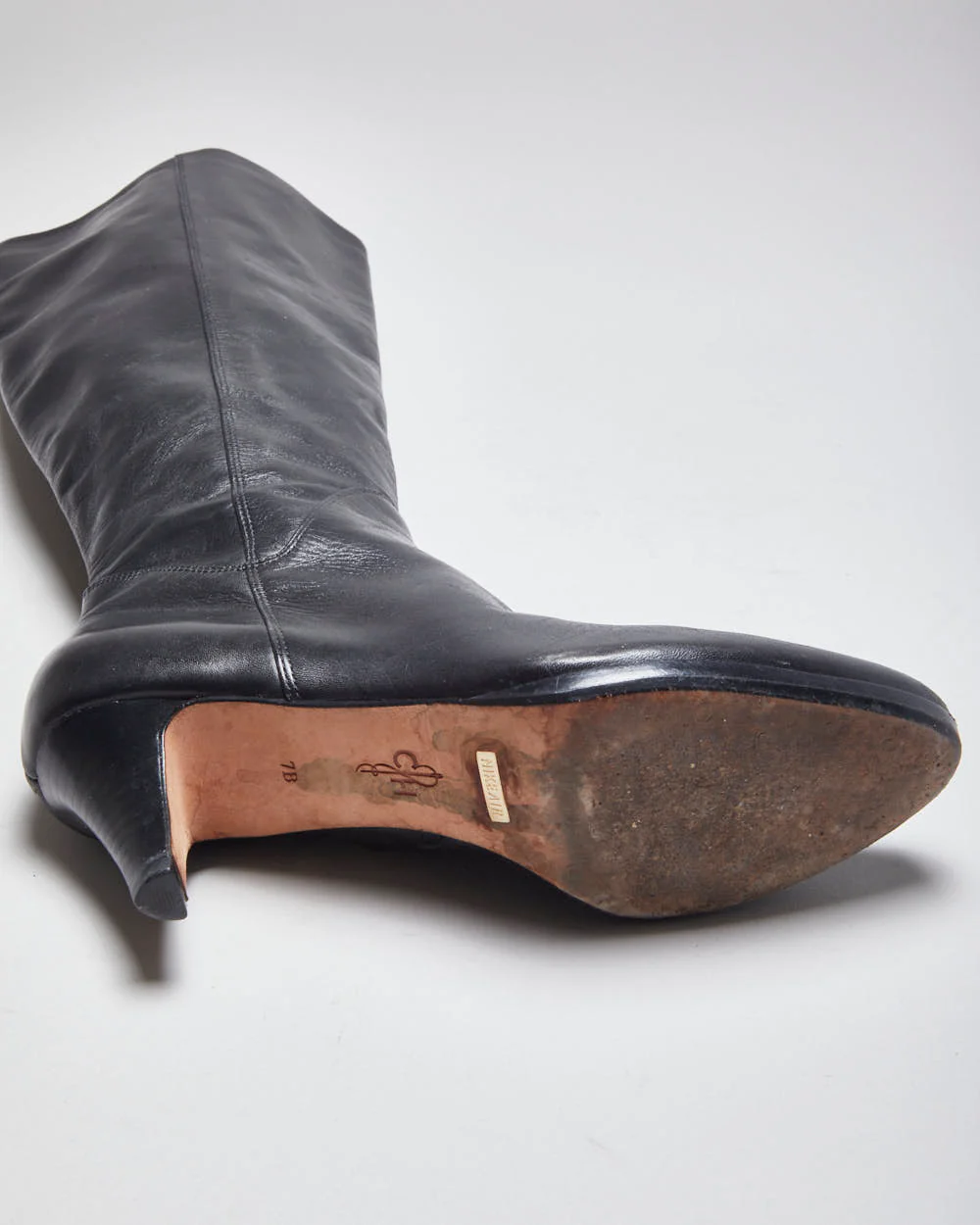 Cole Hann x Nike Air Black Leather Heeled Boots - UK4 - Image 5