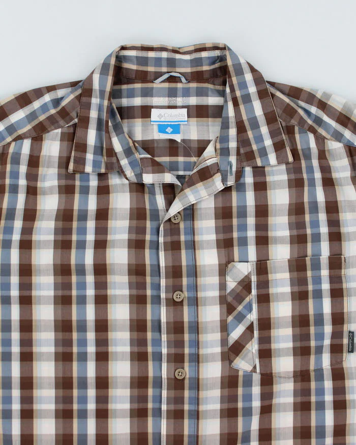 Columbia Short Sleeve Check Shirt - L - Image 3